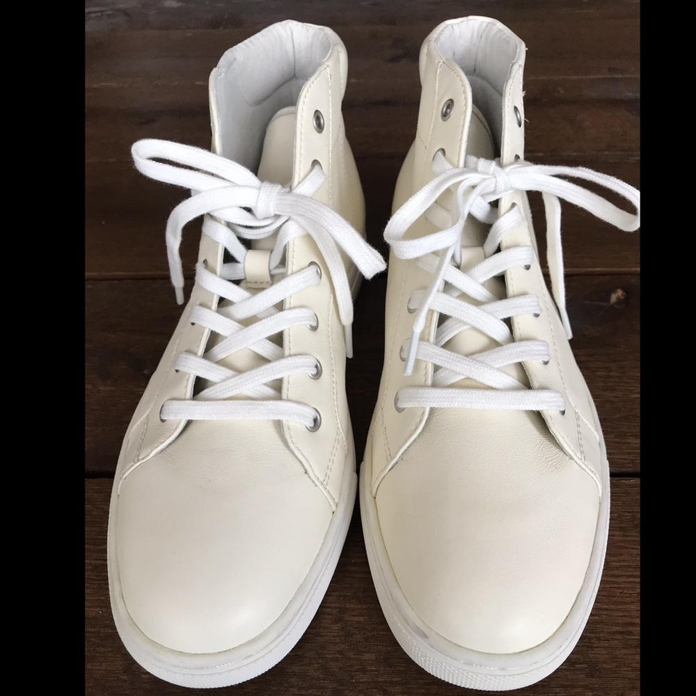 Polo Ralph Lauren Womens Leather Hi Top Sneakers 9